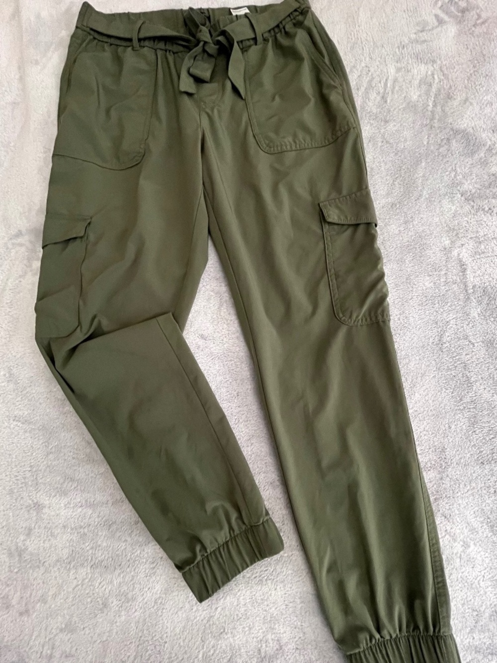 Banana Republic Sport Hiking Jogging Pants Olive Dark Green Size S